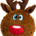 FABDOG HOLIDAY REINDEER FABALL SMALL BROWN