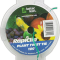 RAPICLIP PLANT TWIST TIE W/CUTTER 100 FT GREEN