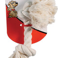 FLOSSY CHEWS COTTON ROPE BONE 9 IN WHITE