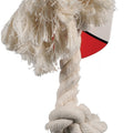 FLOSSY CHEWS COTTON ROPE BONE 14 IN WHITE