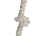 FLOSSY CHEWS COTTON 3 KNOT ROPE TUG 20 IN WHITE
