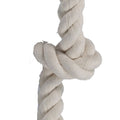 FLOSSY CHEWS COTTON 3 KNOT ROPE TUG 25 IN WHITE