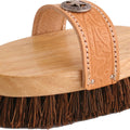 LEGENDS COWBOY WESTERN STYLE OVAL MUD BRUSH 7.5 IN TAN