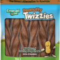 EMERALD PET TWIZZIES GRAIN FREE DOG CHEWS 6 IN PEANUTTY