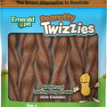 EMERALD PET TWIZZIES GRAIN FREE DOG CHEWS 9 IN PEANUTTY