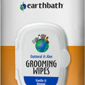 EARTHBATH GROOMING WIPES OATMEAL & ALOE 100 PK VANILLA/ALMOND