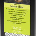 FRESH AIR SCREEN COVER 12X6 IN BLACK