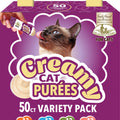 FIELDCREST FARMS CREAMY CAT PUREES 50 CT ASSORTED