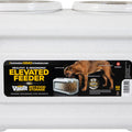 VITTLES VAULT ELEVATED STORAGE DOG FEEDER 5.25 LB WHITE