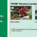 TYPAR PREMIUM LANDSCAPE FABRIC 3X25 FT BLACK