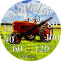 EZREAD INDOOR/OUTDOOR DIAL THERMOMETER 12.5 IN RED TRACTOR