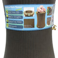 IMPRESSIONS WILLOW RAIN BARREL 65 GAL DARK BROWN