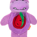 GROWL SNACKERZ HIPPO 9.7 IN PURPLE