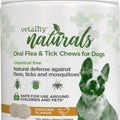 VETALITY NATURALS ORAL FLEA & TICK CHEWS FOR DOGS 120 CT CHICKEN