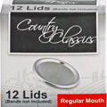 COUNTRY CLASSICS REGULAR MOUTH LIDS 12 CT