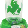 CHICKEN FEEDER/WATERER COMBO 128 OZ GREEN