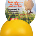 CHICKEN TOY UNIVERSAL TREAT DISPENSER  YELLOW