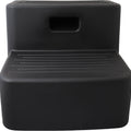 HORSEMEN'S PRIDE 2 STEP MOUNTING BLOCK 15X18 3/4 IN BLACK
