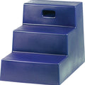 HORSEMEN'S PRIDE 3 STEP MOUNTING BLOCK 21X18 3/4 IN BLUE