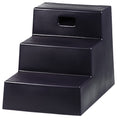 HORSEMEN'S PRIDE 3 STEP MOUNTING BLOCK 21X18 3/4 IN BLACK