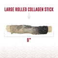 ICELANDIC+ ROLLED COLLAGEN STICK W/ WRAPPED FISH 8IN BEEF