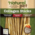 NATURAL PET COLLAGEN TWISTS DOG CHEWS 20 CT PEANUT BUTTER
