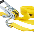 KEEPER RACHET TIE-DOWN W/DOUBLE-J HOOKS 2 IN X 27 FT YELLOW