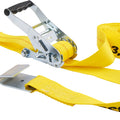 KEEPER RACHET TIE-DOWN W/FLAT HOOKS 2 IN X 27 FT YELLOW