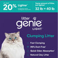 LITTER GENIE LIGHT CLUMPING CLAY LITTER 32 LB UNSCENTED