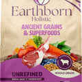 EARTHBORN HOLISTIC UNREFINED WHOLE GRAIN DOG FOOD 25 LB ROASTED LAMB