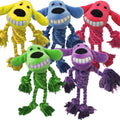 MULTIPET LOOFA DOG ROPE BODY W/SQUEAKER 11 IN