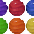MULTIPET RUFF ENUFF RUBBER SPIRAL BALL 4 IN