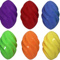 MULTIPET RUFF ENUFF RUBBER SPIRAL FOOTBALL 6.5 IN