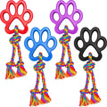 MULTIPET TPR PAW PRINT ROPE TUG 20 IN ASSORTED