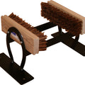 HORSESHOE BOOT SCRAPER W/BRUSHES  BLACK