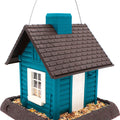 VILLAGE COLLECTION LAKESIDE CABON BIRD FEEDER 5 LB CAP TEAL/BROWN