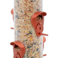 VILLAGE COLLECTION 2-IN-1 HINGED PORT BIRD FEEDER 1.75 LB CAP BROWN