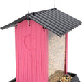 FIESTA VILLAGE COLLECTION HOPPER BIRD FEEDER 4.25 LB CAP PINK