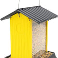 FIESTA VILLAGE COLLECTION HOPPER BIRD FEEDER 4.25 LB CAP YELLOW