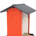 FIESTA VILLAGE COLLECTION HOPPER BIRD FEEDER 4.25 LB CAP RED