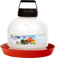 FARM-TUFF TOP FILL POULTRY & GAME BIRD FOUNTAIN 3 GAL OPAQUE/RED