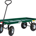 FARM-TUFF DECK WAGON METAL W/FLAT FREE TIRES 24X48 IN GREEN