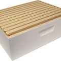 MEDIUM BOX PAINTED W/ 10 FRAMES & FOUNDATION