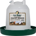 PLASTIC POULTRY DRINKER 5 QT GREEN/WHITE