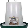 PLASTIC POULTRY HANGING FEEDER 25 LB GREEN/WHITE