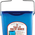 PLASTIC TAP-IT POULTRY DRINKER 4 GAL CLEAR/BLUE