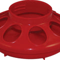 PLASTIC POULTRY FEEDER BASE 1 QT RED