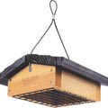UPSIDE DOWN SUET FEEDER 1 CAKE CAP CEDAR