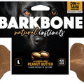 DINOSAUR BARKBONE USA WOOD DOG CHEW LG PEANUT BUTTER
