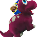 NATURFLEX BRONTOSAURUS LATEX DOG TOY LG-9 IN PURPLE